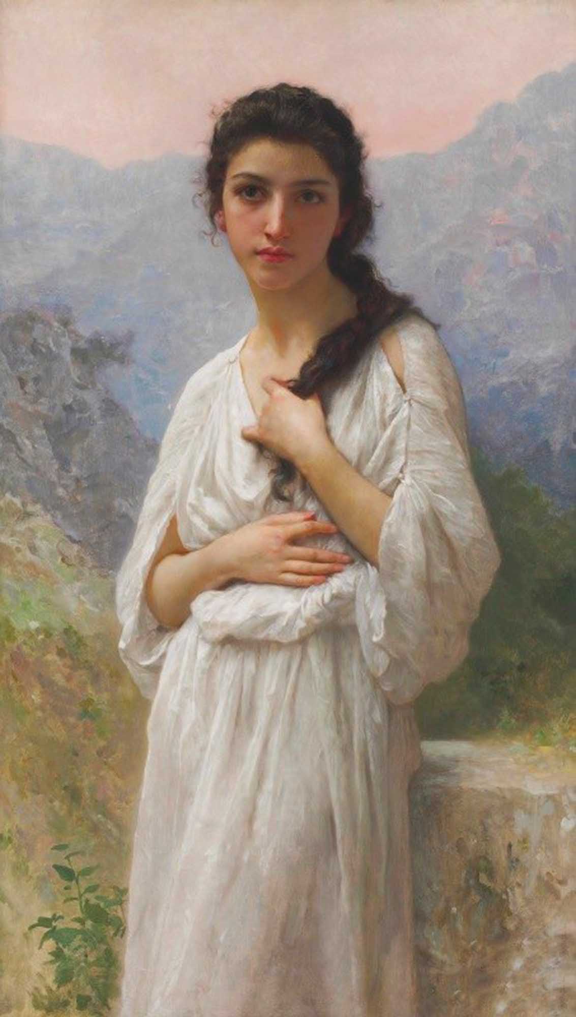 High quality wall art oil painitng handpainted on canvas "waiting“ stunningoilpainting.com