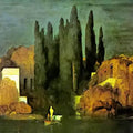 High quality wall art fine art oil painitng handpainted on canvas" island of the dead" stunningoilpainting.com