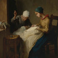 High quality wall art oil painitng handpainted on canvas "The young seamstresses“ stunningoilpainting.com