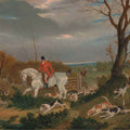 High quality wall art oil painitng handpainted on canvas "a hunter with dogs“ stunningoilpainting.com