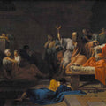 High quality wall art oil painitng handpainted on canvas "The Death of Socrates“ stunningoilpainting.com