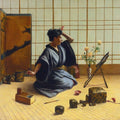 High quality wall art oil painitng handpainted on canvas "Japanese-style room“ stunningoilpainting.com