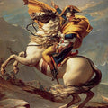 High quality wall art fine art oil painitng handpainted on canvas"Napoleon Crossing the Alps " stunningoilpainting.com