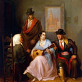 High quality wall art fine art oil painitng handpainted on canvas"Serving Girl Singing" stunningoilpainting.com