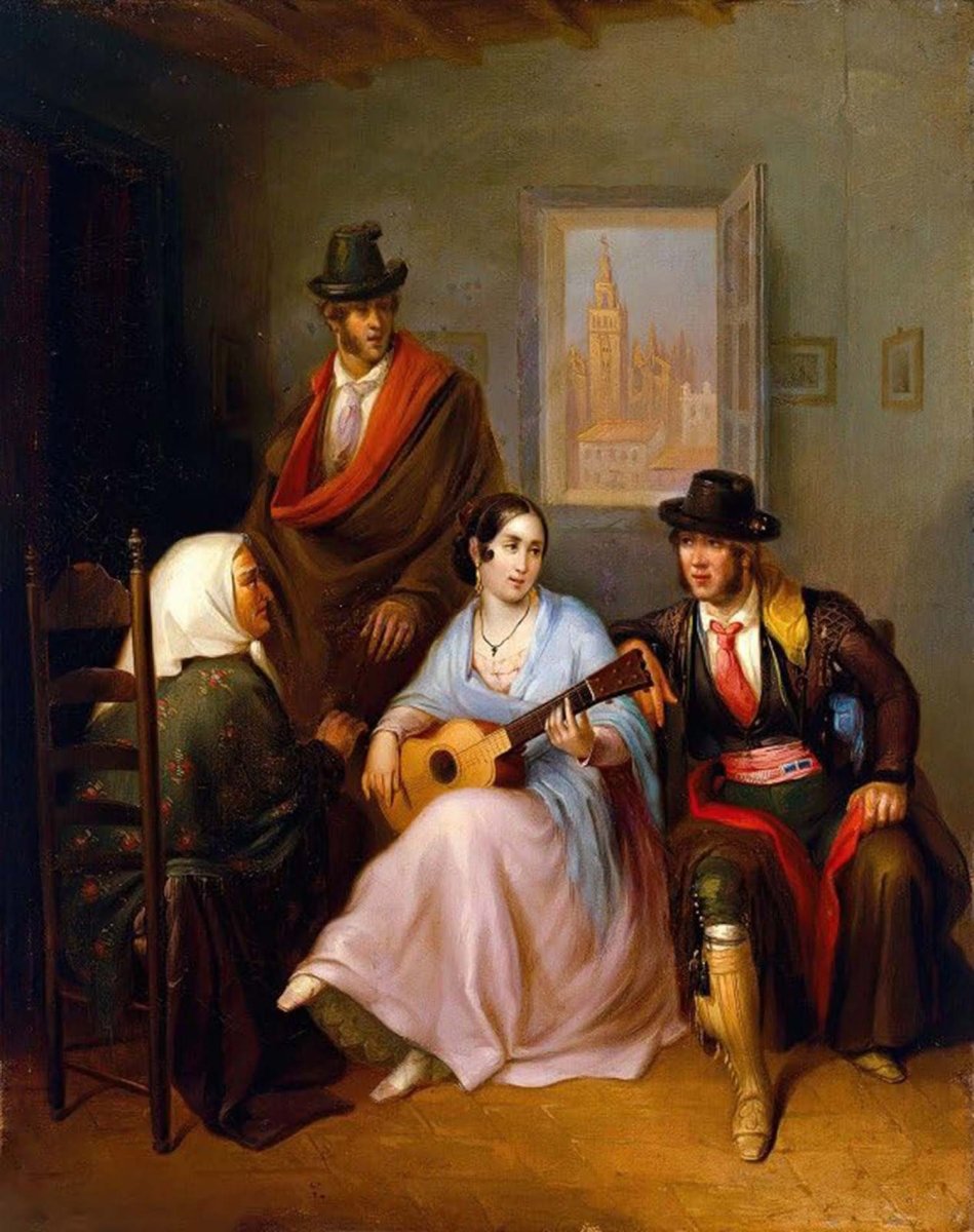 High quality wall art fine art oil painitng handpainted on canvas"Serving Girl Singing" stunningoilpainting.com
