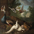 High quality wall art fine art oil painitng handpainted on canvas"Birds in a Landscape " stunningoilpainting.com