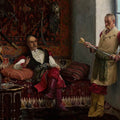 High quality wall art fine art oil painitng handpainted on canvas"Nobility scene" stunningoilpainting.com
