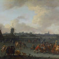 High quality wall art fine art oil painitng handpainted on canvas" ice skaters" stunningoilpainting.com
