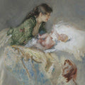 High quality wall art fine art oil painitng handpainted on canvas"Maternity" stunningoilpainting.com