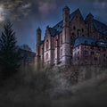 High quality wall art fine art oil painitng handpainted on canvas" Mysterious castle" stunningoilpainting.com