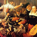 High quality wall art fine art oil painitng handpainted on canvas " A kitchen interior " stunningoilpainting.com