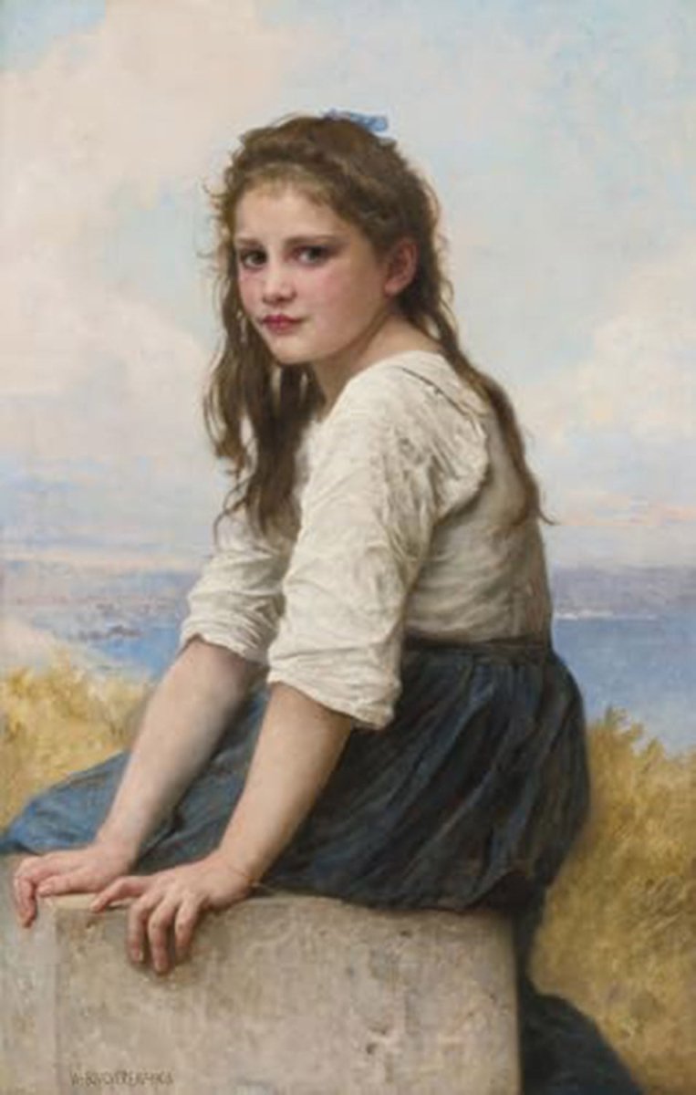 High quality wall art fine art oil painitng handpainted on canvas"a lovely girl " stunningoilpainting.com