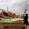 High quality wall art fine art oil painitng handpainted on canvas"figures with tulip " stunningoilpainting.com