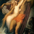 High quality wall art fine art oil painitng handpainted on canvas"Fisherman and Mermaid" stunningoilpainting.com