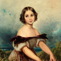 High quality wall art fine art oil painitng handpainted on canvas"A Flower Girl " stunningoilpainting.com