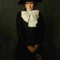 High quality oil painitng handpainted on canvas"a woman with a rose in her hand" stunningoilpainting.com
