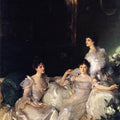 High quality wall art fine art oil painitng handpainted on canvas" Sisters" stunningoilpainting.com