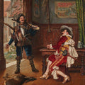 High quality wall art fine art oil painitng handpainted on canvas”Return of Hunting" stunningoilpainting.com