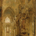 high quality wall art fine art oil painitng handpainted on canvas"Sketch of the Interior of the Duomo" stunningoilpainting.com