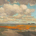 High quality wall art fine art oil painitng handpainted on canvas"A Field of California Poppies" stunningoilpainting.com