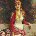 High quality wall art fine art oil painitng handpainted on canvas"The Young Beauty" stunningoilpainting.com