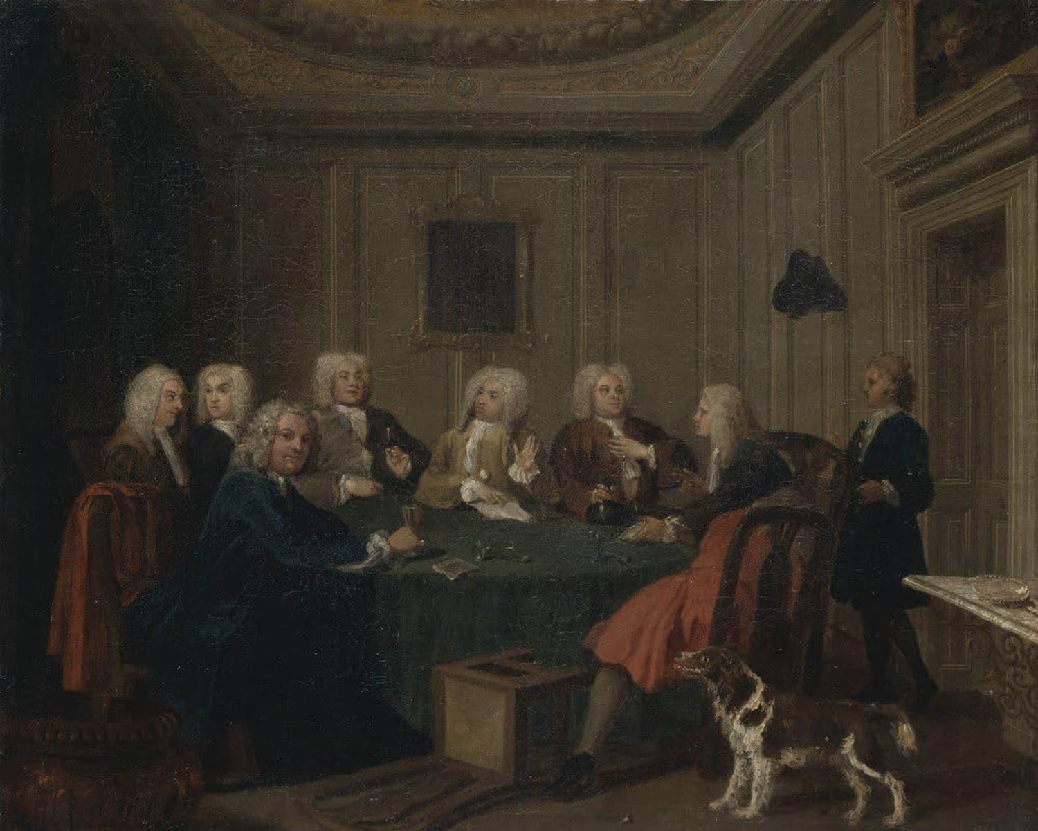 High quality wall art fine art oil painitng handpainted on canvas"A Club of Gentlemen " stunningoilpainting.com