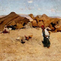 High quality wall art fine art oil painitng handpainted on canvas" Arab Encampment" stunningoilpainting.com