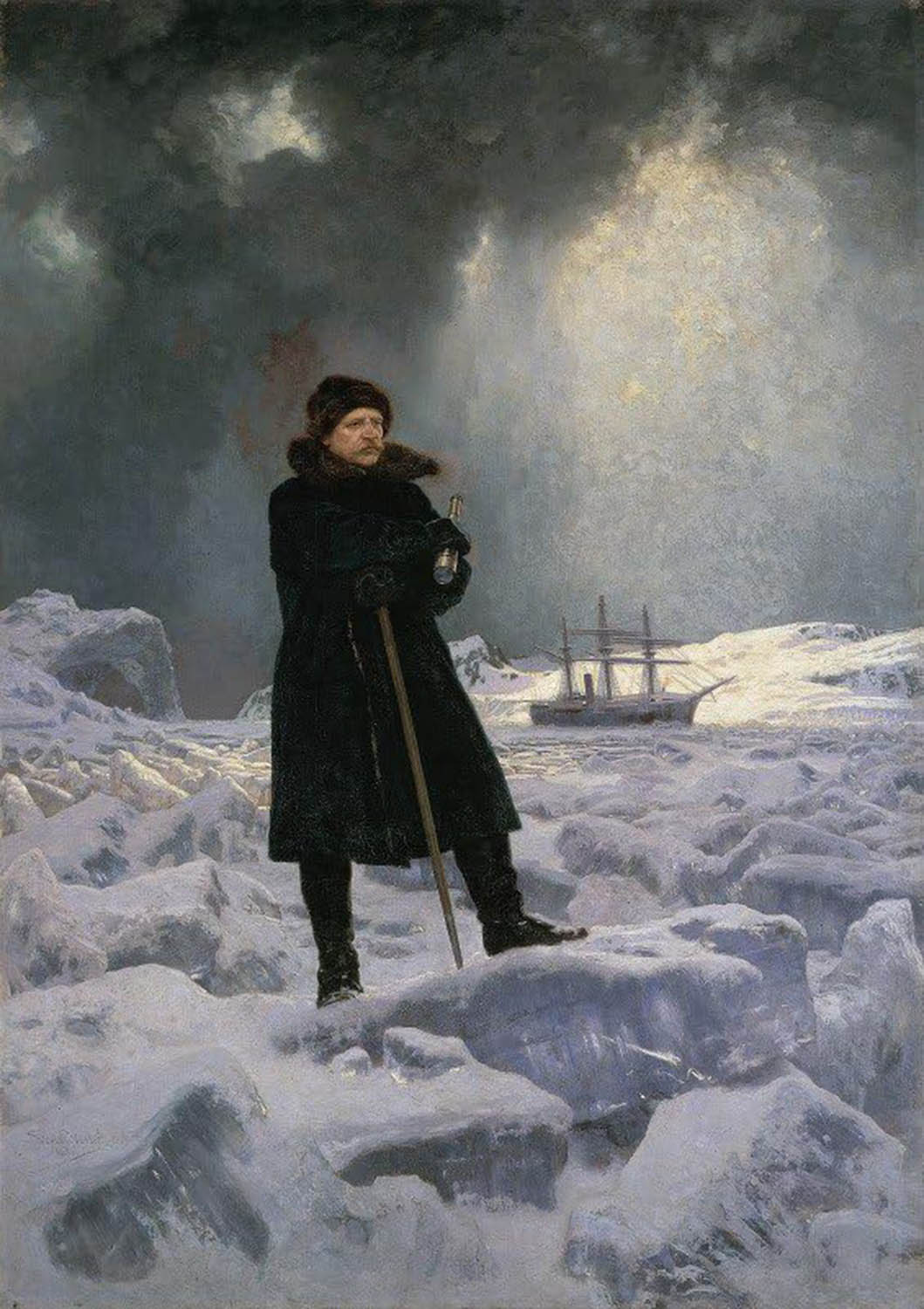 High quality wall art fine art oil painitng handpainted on canvas"The Explorer" stunningoilpainting.com