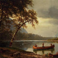 High quality wall art fine art oil painitng handpainted on canvas" Fishing on the river" stunningoilpainting.com