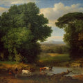 High quality wall art fine art oil painitng handpainted on canvas"countryside" stunningoilpainting.com
