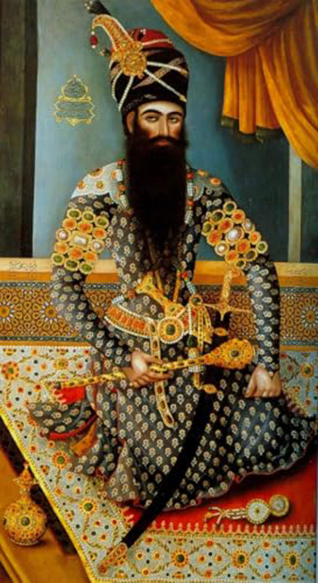 High quality wall art fine art oil painitng handpainted on canvas"Fath Ali Shah" stunningoilpainting.com