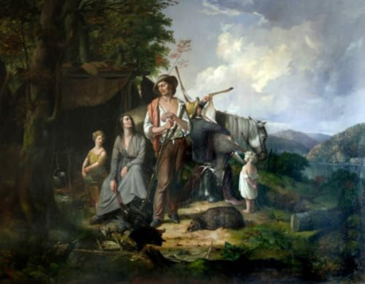 high quality wall art fine art oil painitng handpainted on canvas"hunting" stunningoilpainting.com