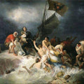 high quality oil painitng handpainted on canvas "Peter the Great Rescues the Drowning at Lahti stunningoilpainting.com