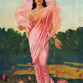 High quality wall art fine art oil painitng handpainted on canvas" the Lotus lady" stunningoilpainting.com