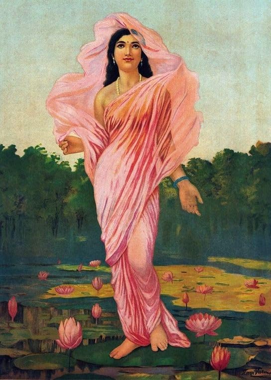 High quality wall art fine art oil painitng handpainted on canvas" the Lotus lady" stunningoilpainting.com