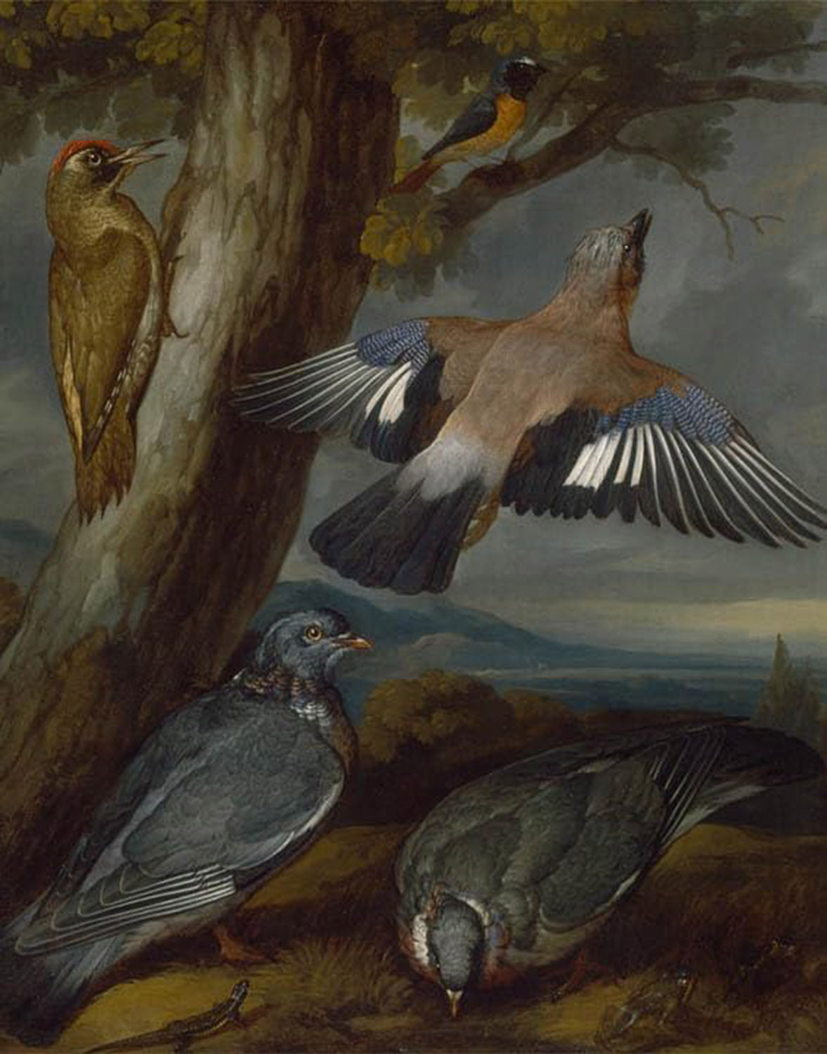 High quality wall art fine art oil painitng handpainted on canvas"Birds" stunningoilpainting.com