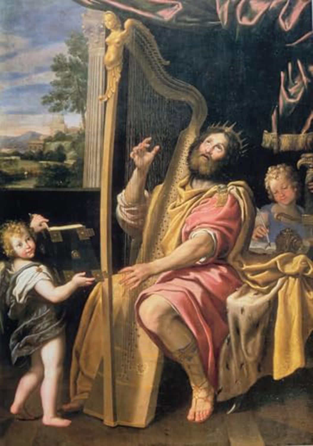 High quality wall art fine art oil painitng handpainted on canvas King David" stunningoilpainting.com