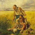 High quality wall art fine art oil painitng handpainted on canvas"Robbers" stunningoilpainting.com