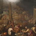 High quality wall art fine art oil painitng handpainted on canvas "The Entrance of the Wooden Horse into Troy" stunningoilpainting.com