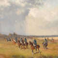 High quality wall art fine art oil painitng handpainted on canvas" Hungarian cavalry" stunningoilpainting.com