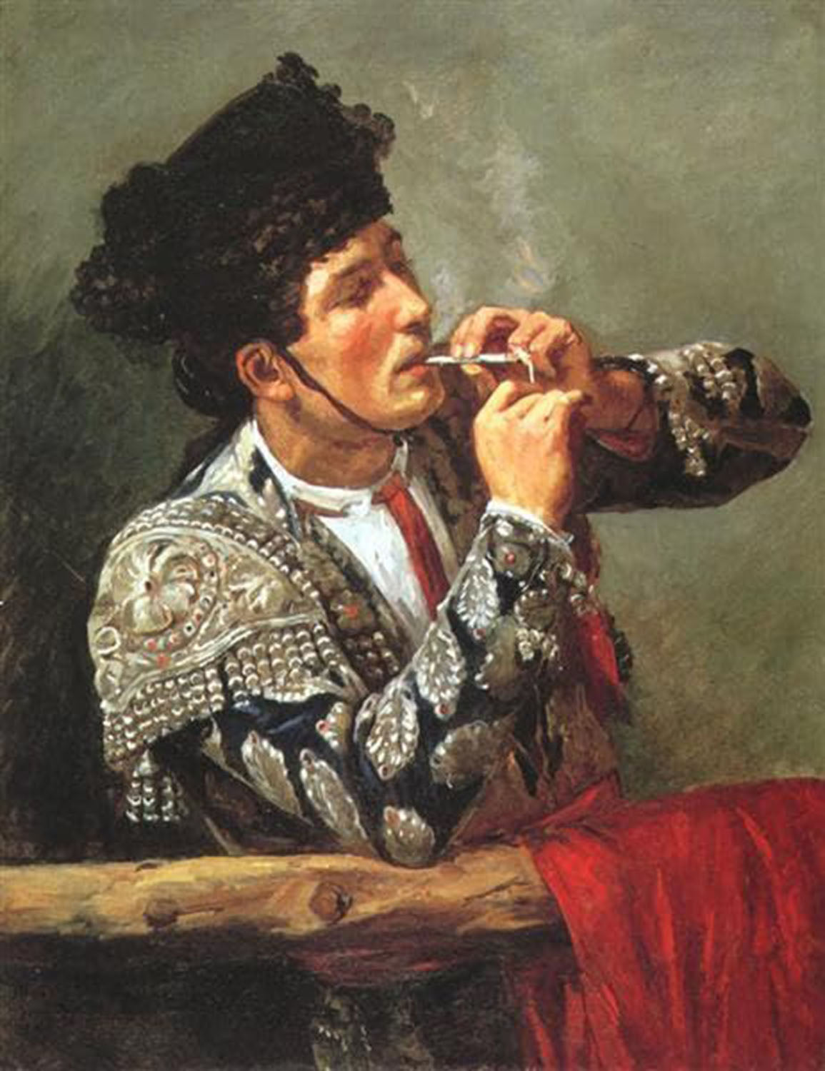 High quality wall art fine art oil painitng handpainted on canvas"After the Bullfight" stunningoilpainting.com