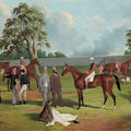High quality wall art fine art oil painitng handpainted on canvas"Group in the Dowling Forest Racecourse enclosure" stunningoilpainting.com