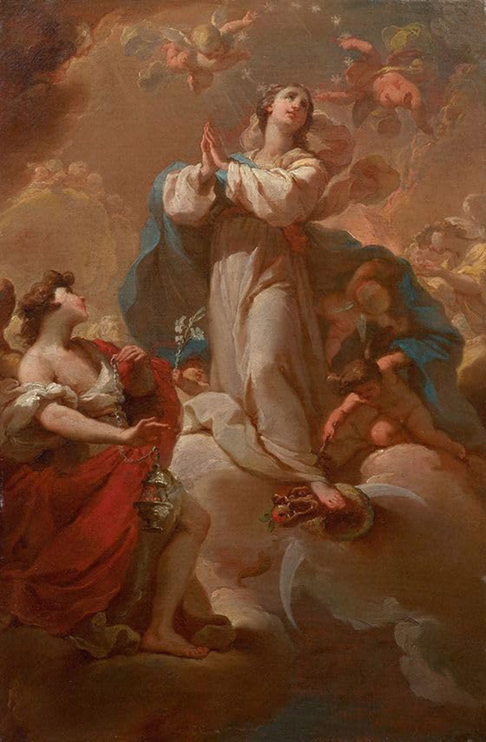 High quality wall art fine art oil painitng handpainted on canvas"The Immaculate conception" stunningoilpainting.com