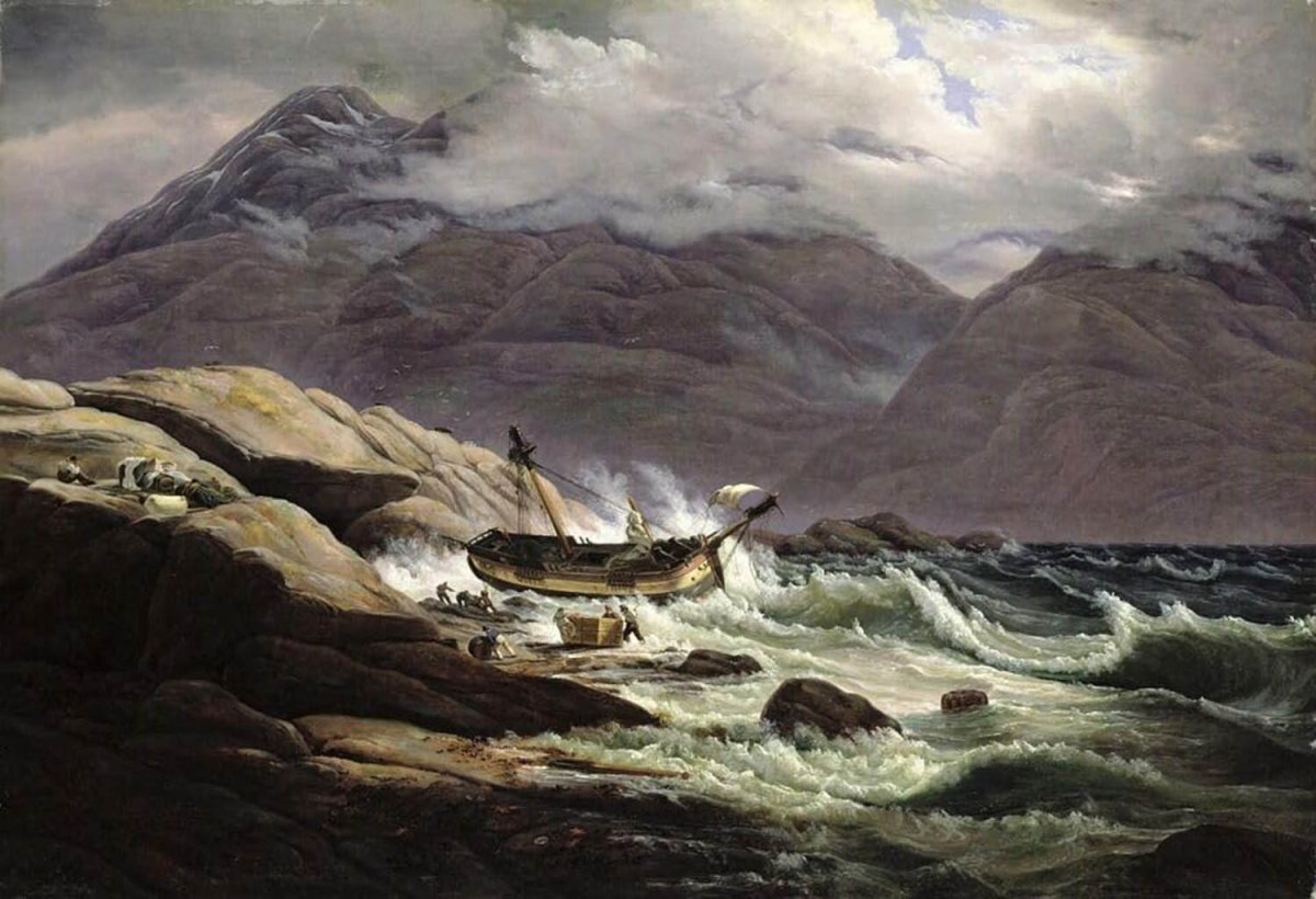 High quality wall art fine art oil painitng handpainted on canvas" Landing boat" stunningoilpainting.com