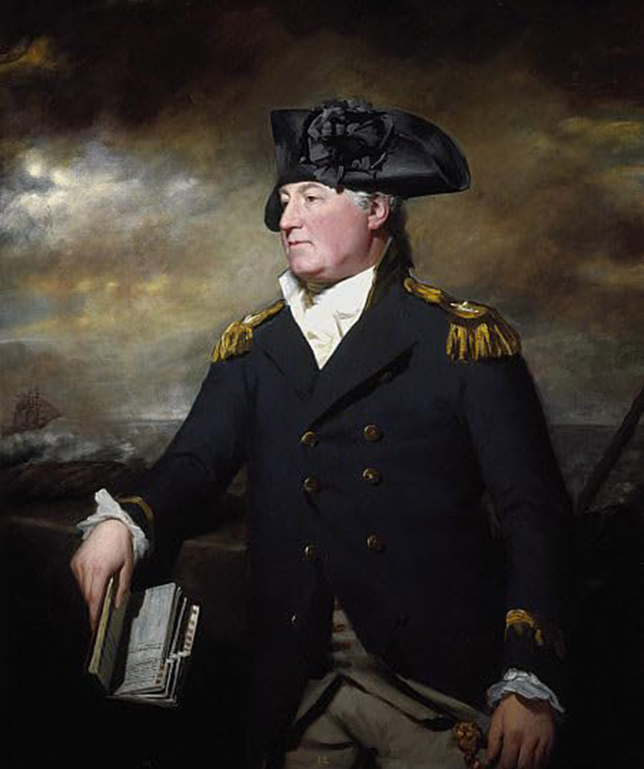 High quality wall art fine art oil painitng handpainted on canvas"Admiral Charles Inglis" stunningoilpainting.com