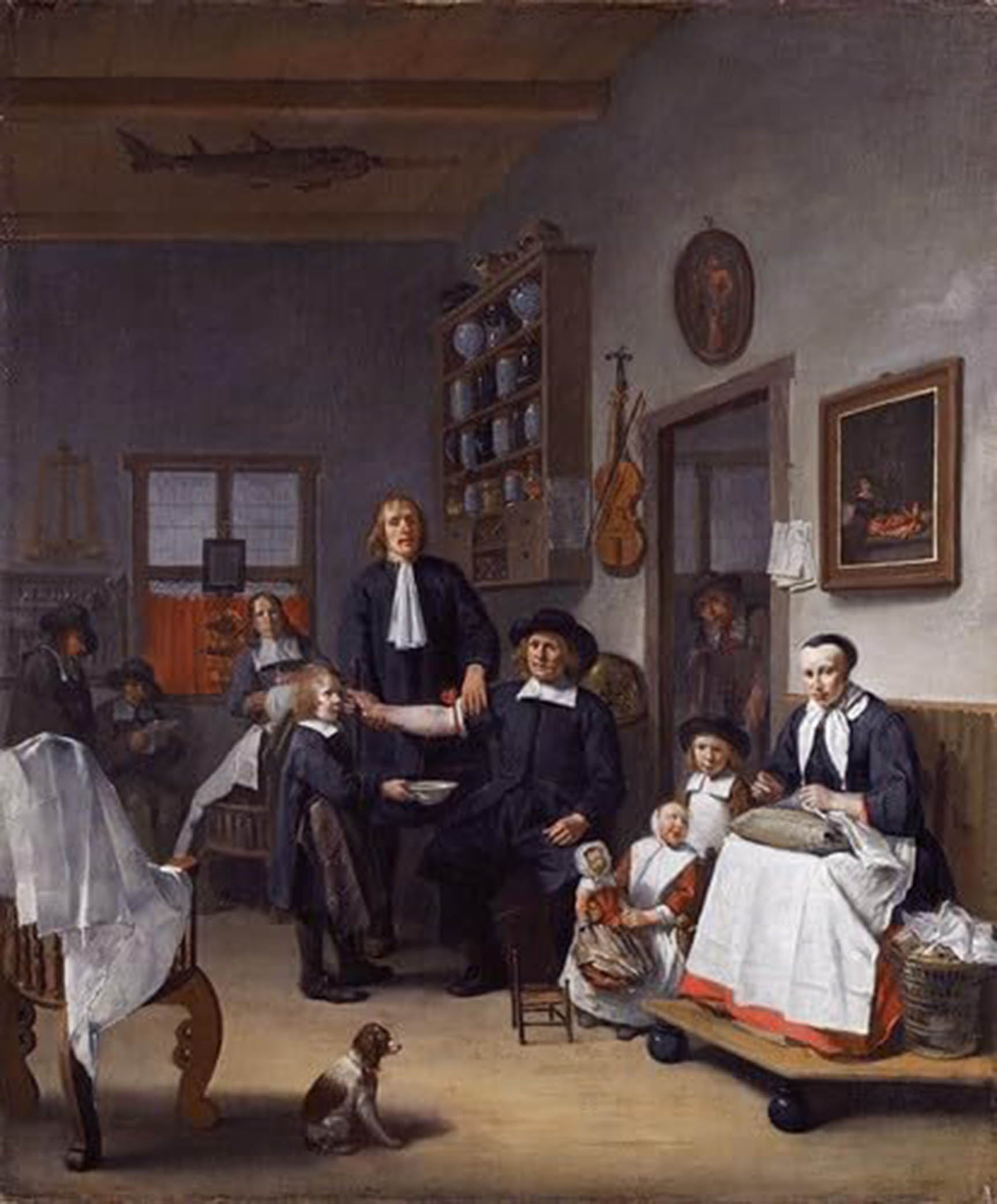 High quality wall art fine art oil painitng handpainted on canvas "a surgeon's home" stunningoilpainting.com