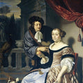 High quality wall art fine art oil painitng handpainted on canvas"A Man and a Woman" stunningoilpainting.com