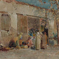High quality wall art fine art oil painitng handpainted on canvas"Moroccan Scene” stunningoilpainting.com