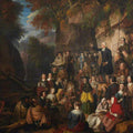 High quality wall art fine art oil painitng handpainted on canvas" Covenanters in a Glen" stunningoilpainting.com
