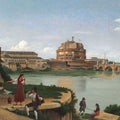 High quality wall art fine art oil painitng handpainted on canvas" Castel St Angelo " stunningoilpainting.com